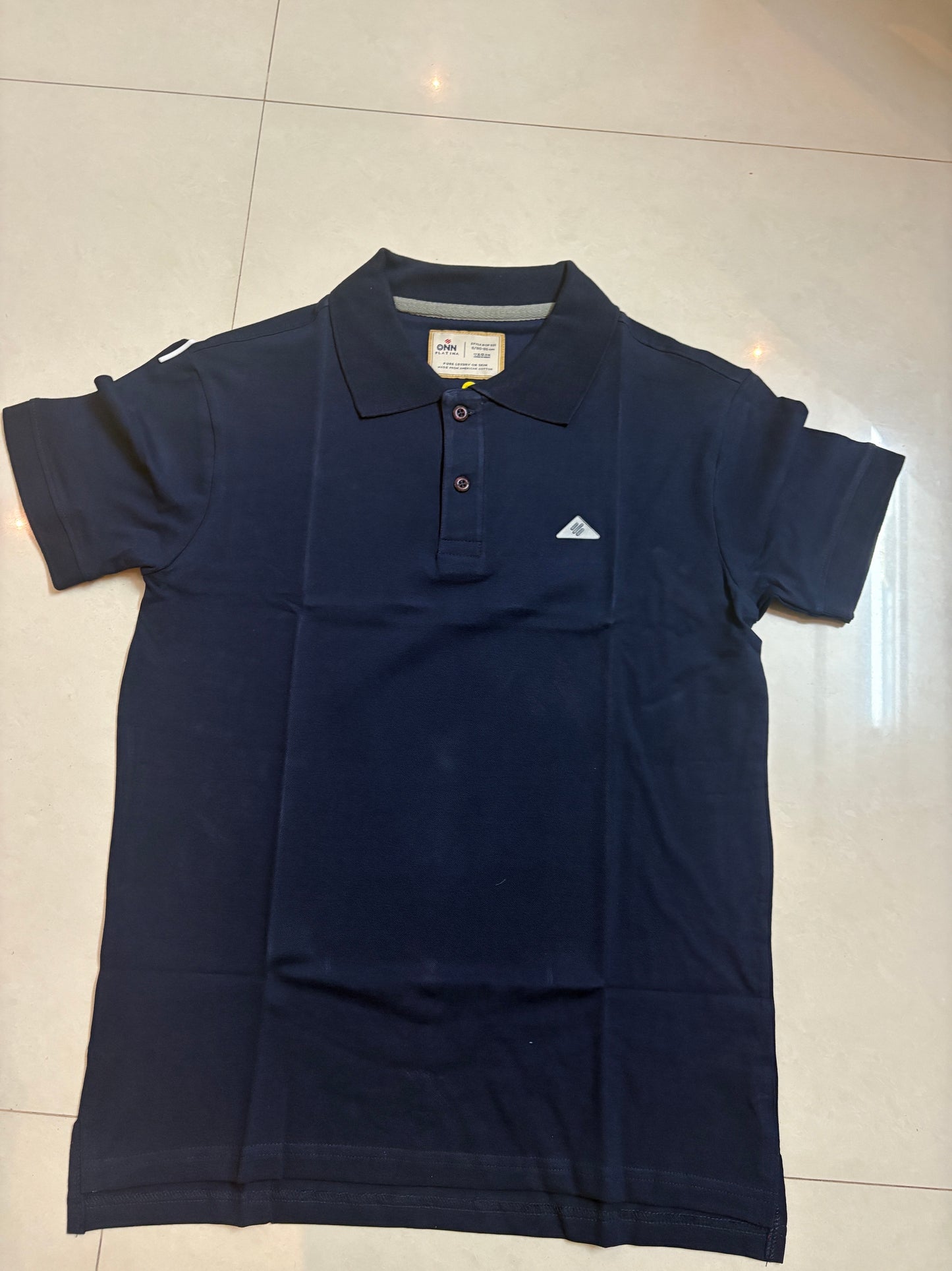 Blue Colour Mens Cottos T-shirt