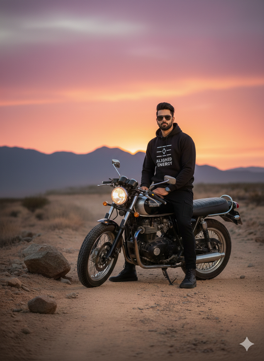 Blue Cotton Hoodie without zipper uni sex – 300 GSM| S to XXL Available