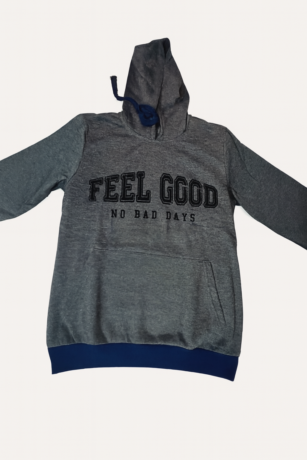 Gray “FEEL GOOD” Hoodie – No Bad Days Edition