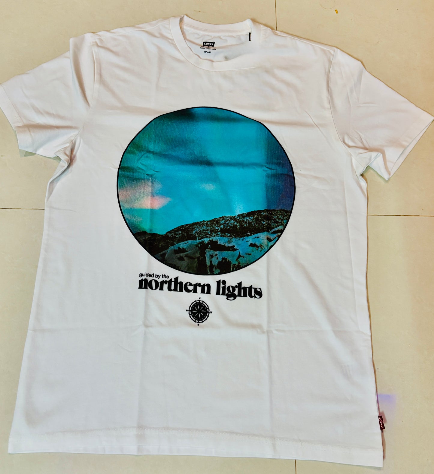 White Color RoundNeck Printed T-Shirt for Men