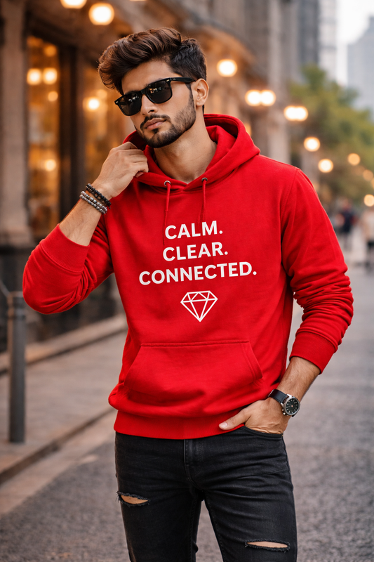 Red Cotton Hoodie without zipper uni sex   – 300 GSM| S to XXL Available