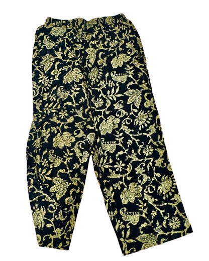 Midnight Bloom Co-ord – Regal Elegance in Black & Gold