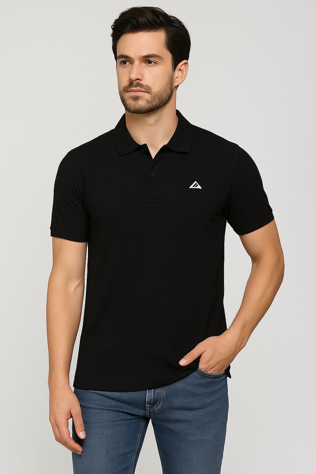 Mens black colour Plain T-shirt