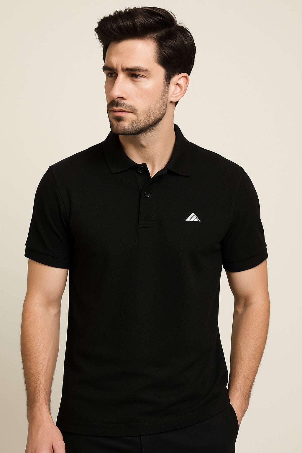 Mens black colour Plain T-shirt