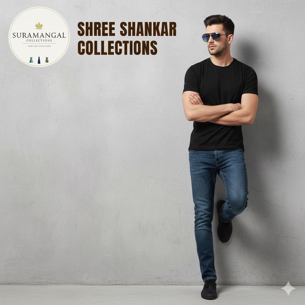 Black Cotton Round Nek T-Shirt – 180 GSM | S-XXL