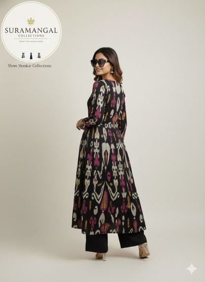 Midnight Ikat Cord – Vibrant Elegance in Black