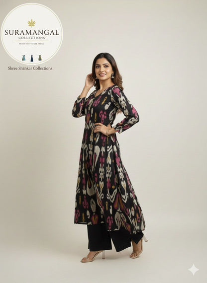 Midnight Ikat Cord – Vibrant Elegance in Black