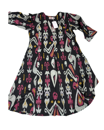 Midnight Ikat Cord – Vibrant Elegance in Black