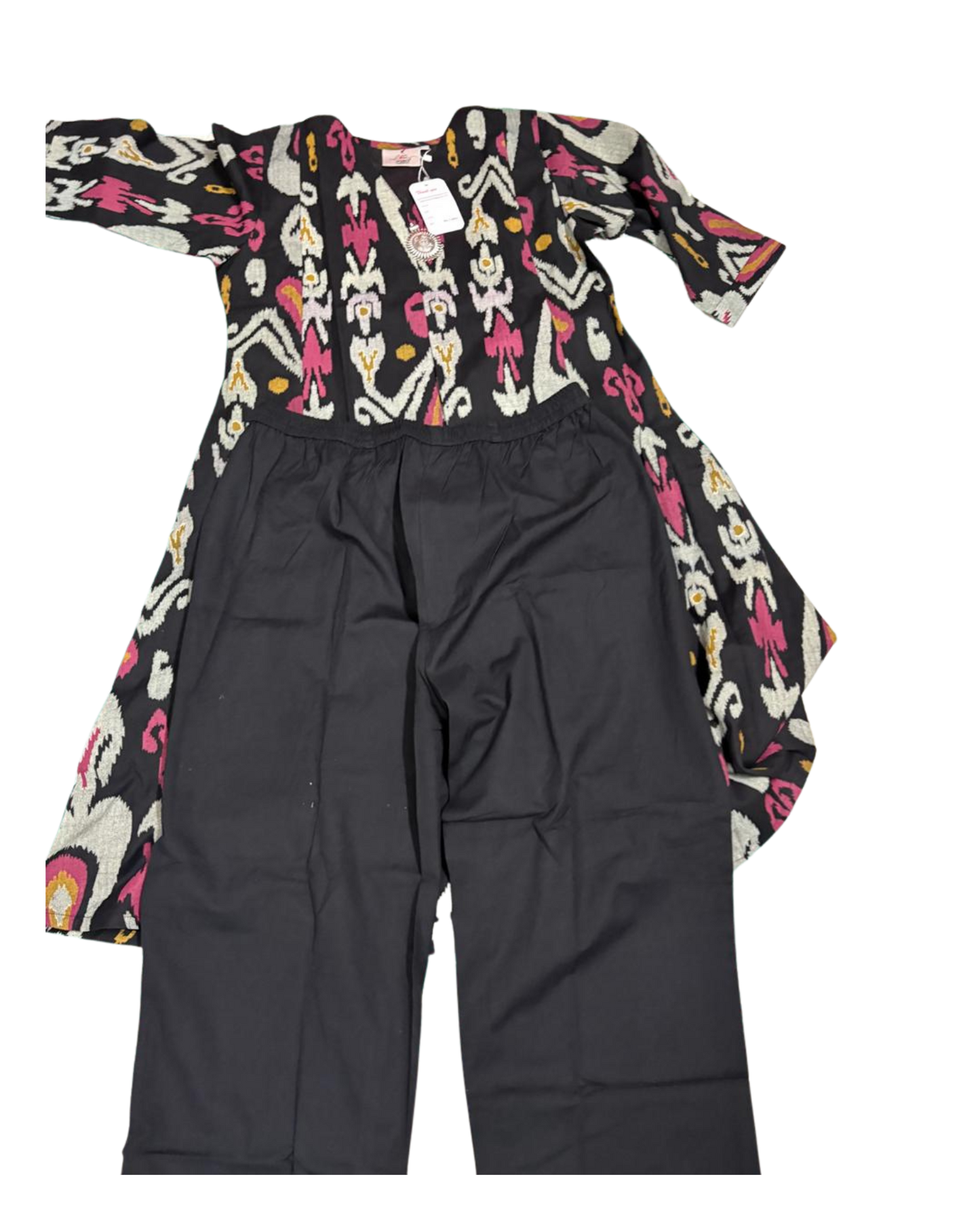 Midnight Ikat Cord – Vibrant Elegance in Black