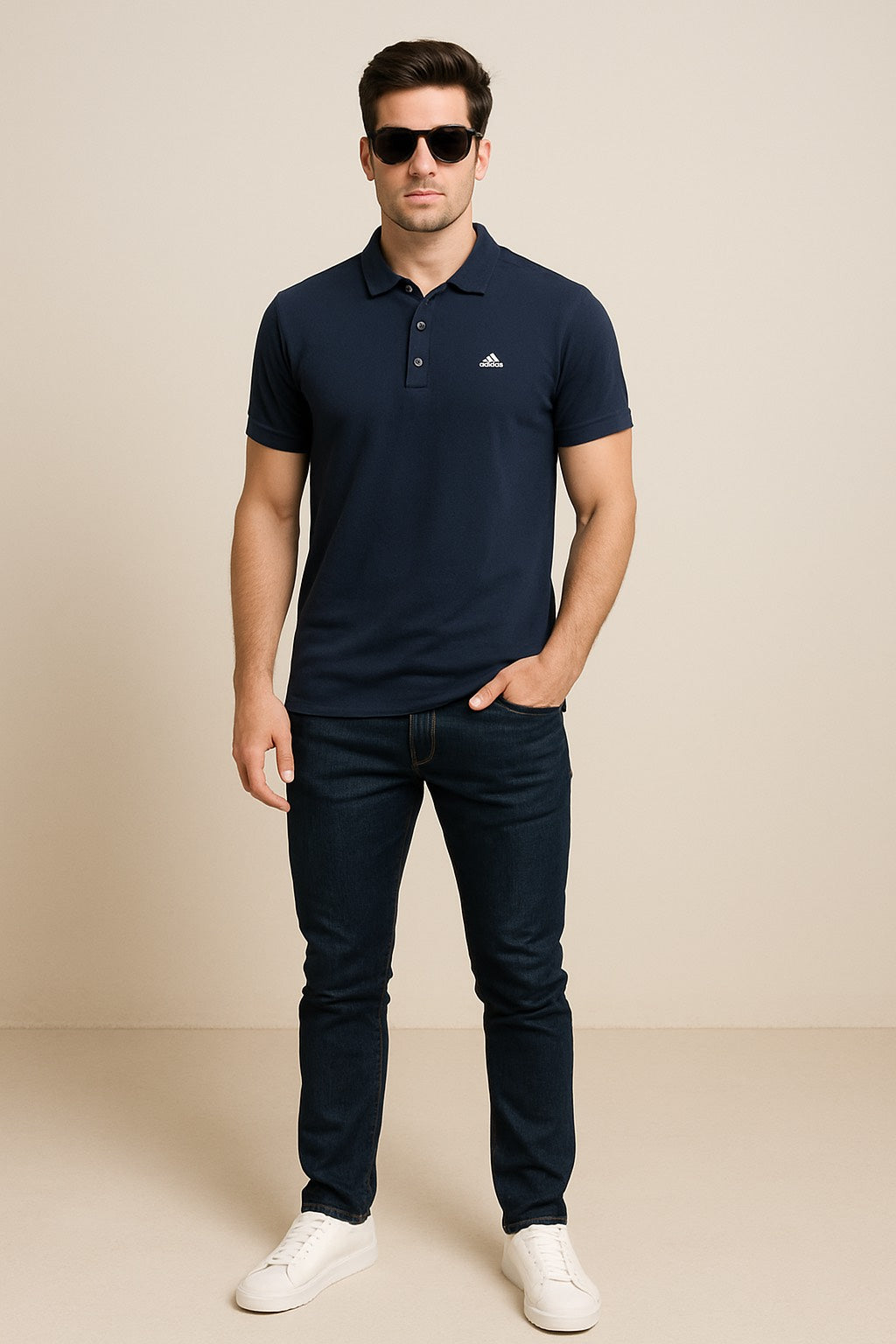 Blue Colour Mens Cottos T-shirt