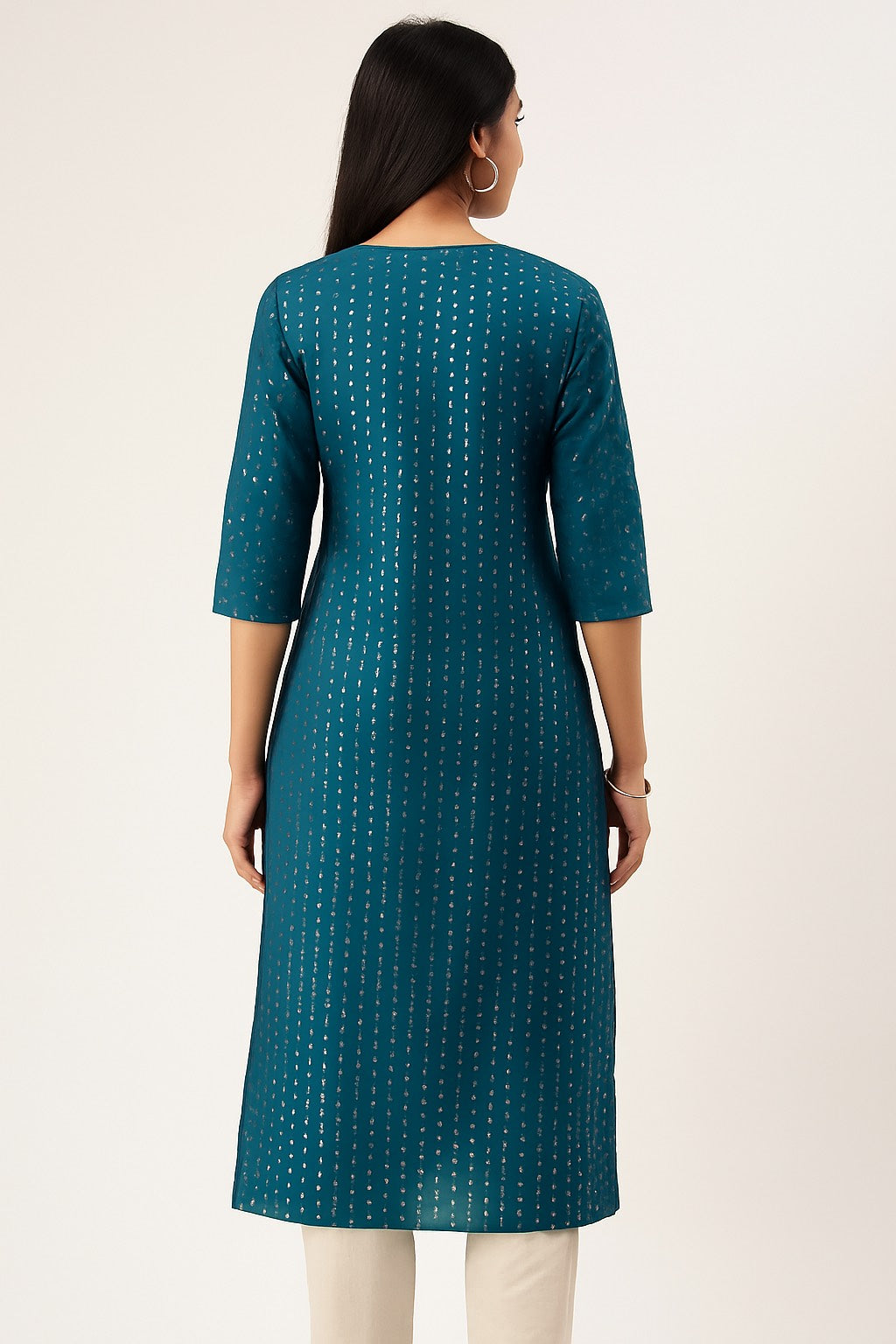 Royal Blue Embroidered Kurta – Festive & Elegant