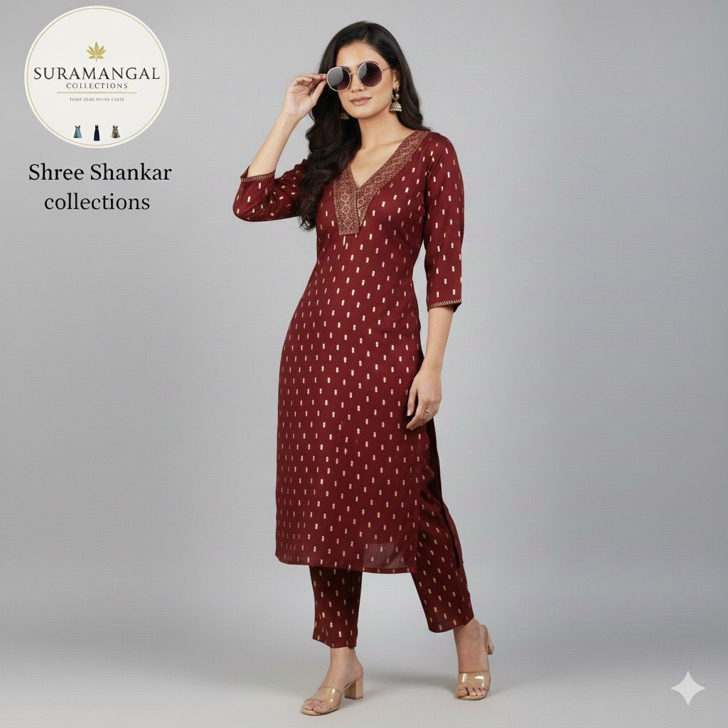 Brown Colour Cord Set – Regal Ethnic Elegance