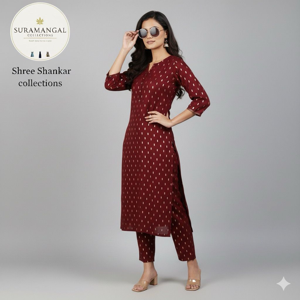 Brown Colour Cord Set – Regal Ethnic Elegance