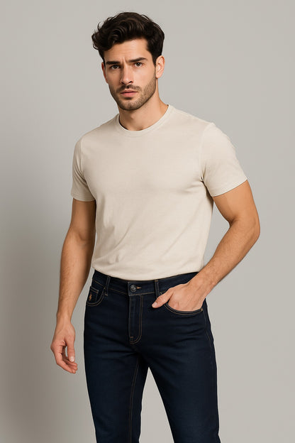 Men's Slim Fit Dark Blue Denim Jeans of Size -30