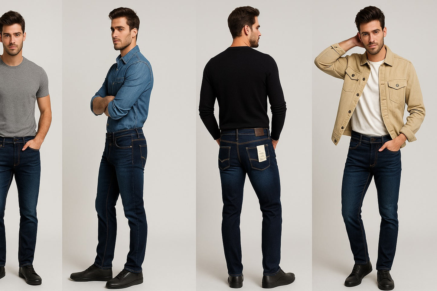 Men's Slim Fit Dark Blue Denim Jeans of Size -30