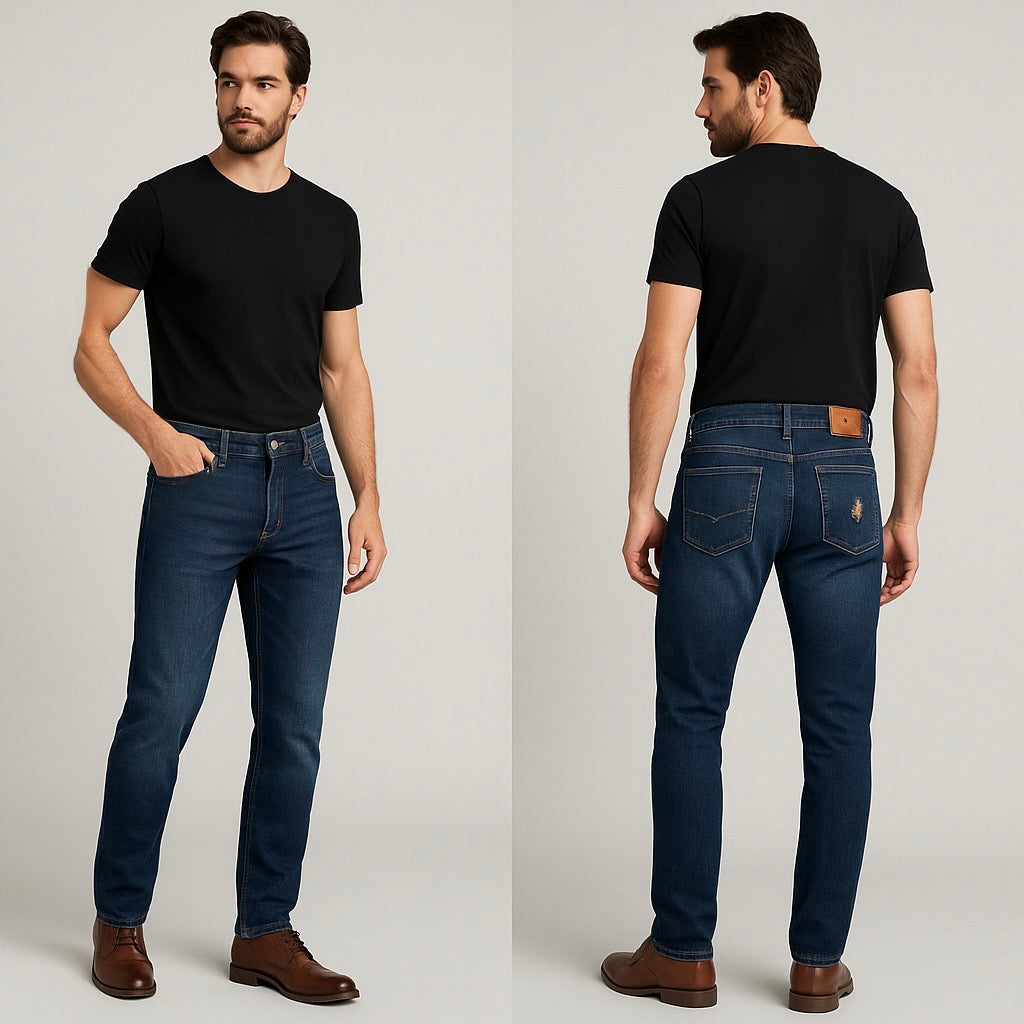 Classic Blue Denim Jeans of Sizes 30, 32 & 34