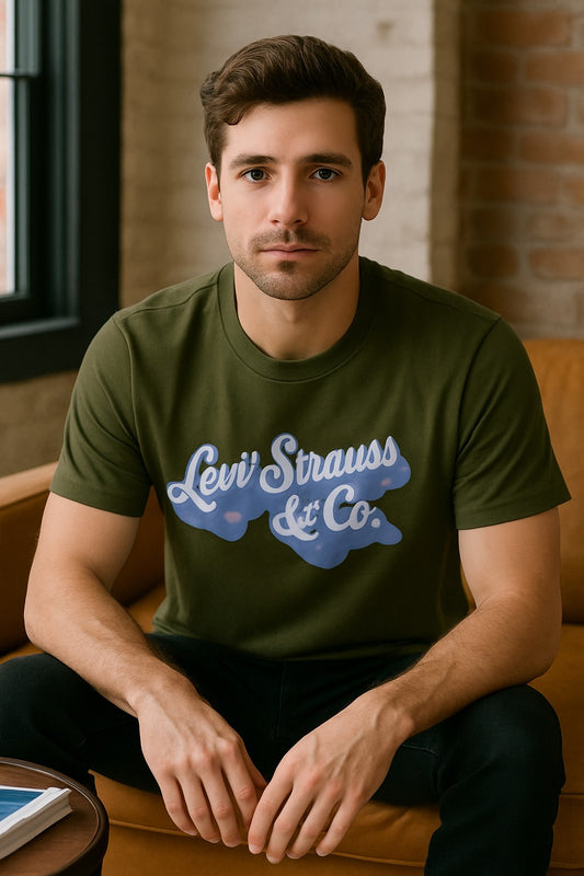 Green Colour round neck Printed T-Shirt