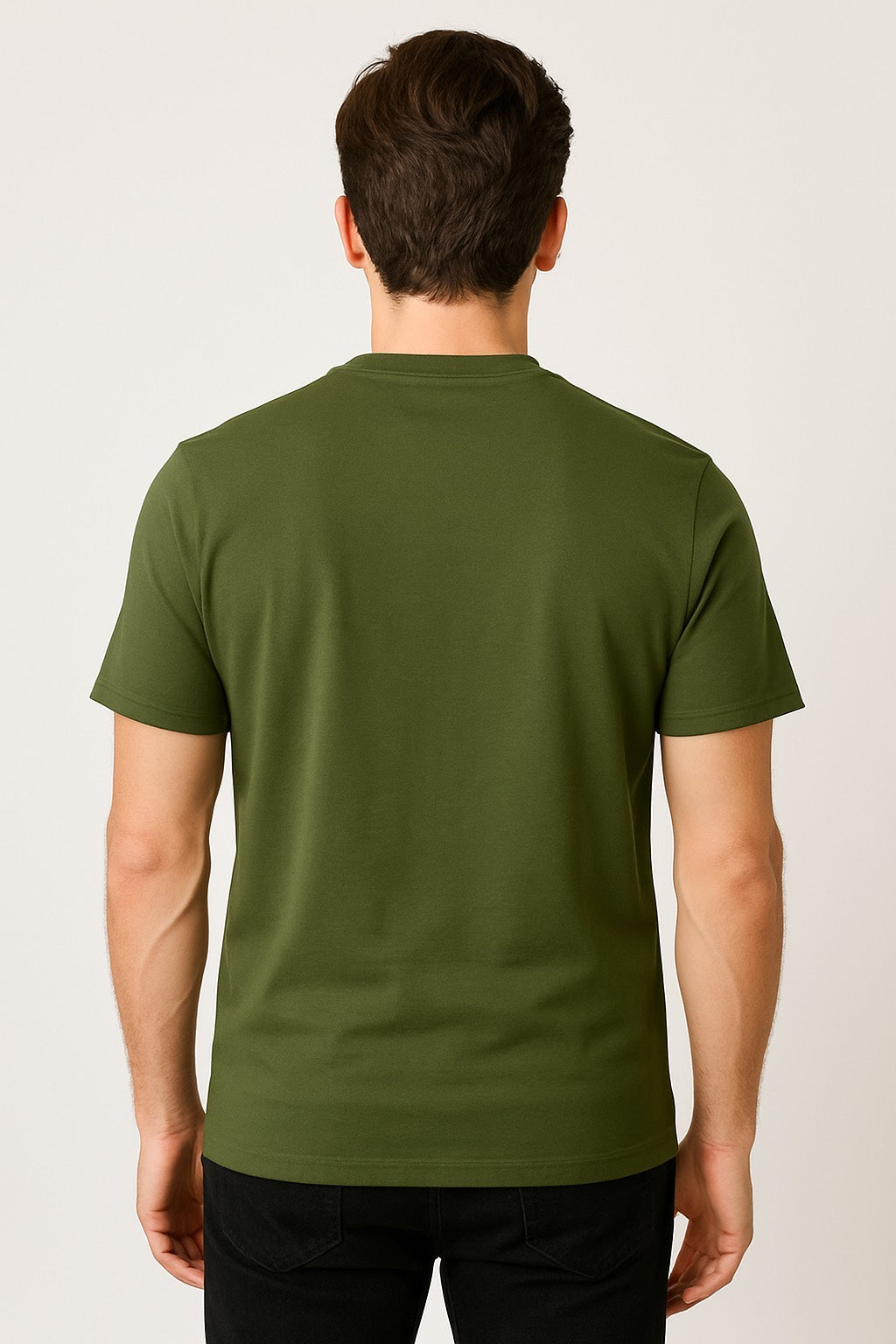 Green Colour round neck Printed T-Shirt