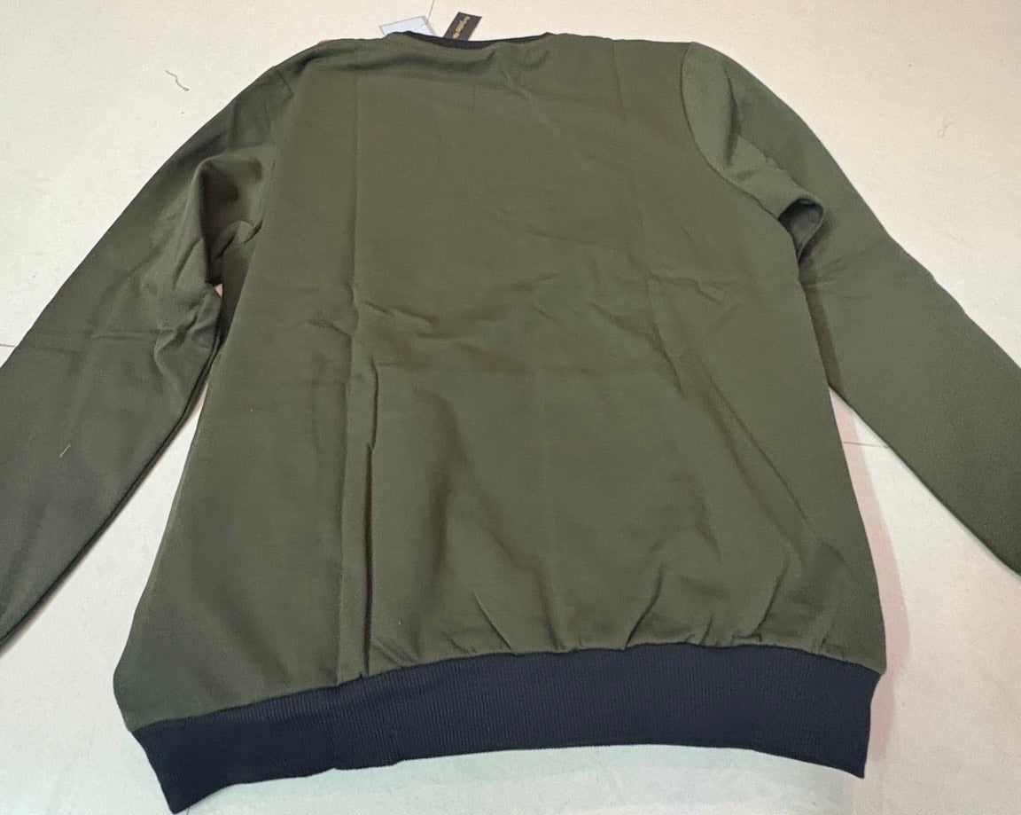 Green Sweatshirt with Black Trim – “Unlimited Adventure” Print