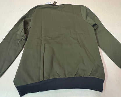 Green Sweatshirt with Black Trim – “Unlimited Adventure” Print