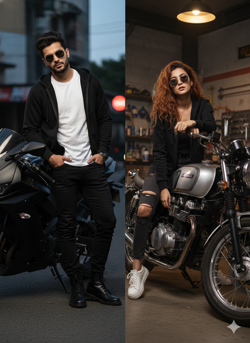 Black Cotton Hoodie with zipper  – 300 GSM| S to XXL Available