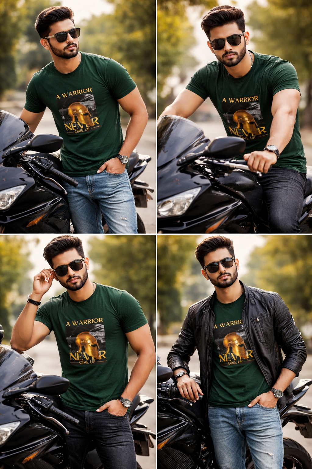 Green Cotton Round Neck T shirt  – 180 GSM| S to XXL Available