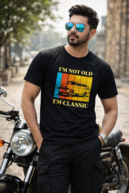 Black Cotton Round Neck T shirt  – 180 GSM| S to XXL Available
