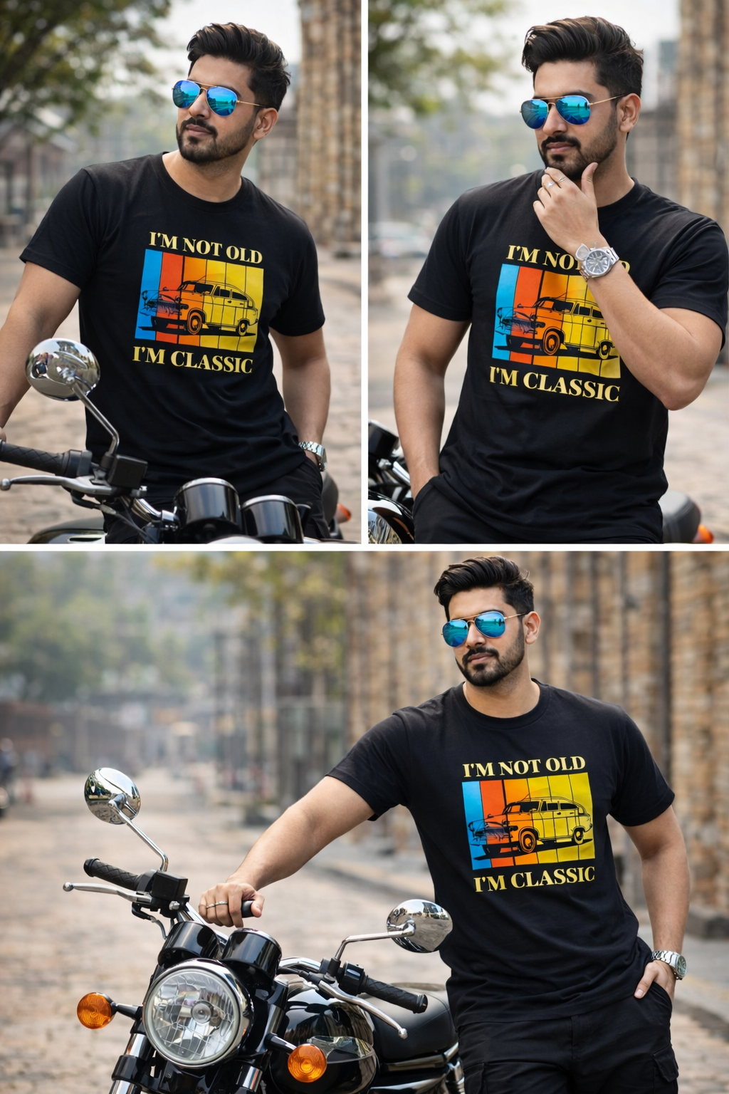 Black Cotton Round Neck T shirt  – 180 GSM| S to XXL Available