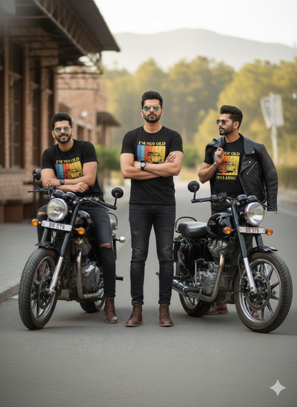 Black Cotton Round Neck T shirt  – 180 GSM| S to XXL Available