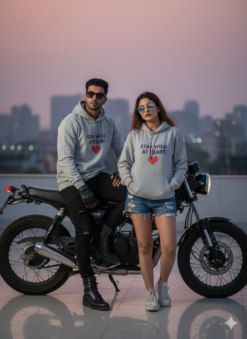 Grey Cotton Hoodie without zipper uni sex   – 300 GSM| S to XXL Available