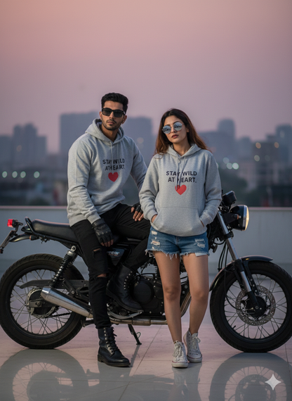 Grey Cotton Hoodie without zipper uni sex   – 300 GSM| S to XXL Available