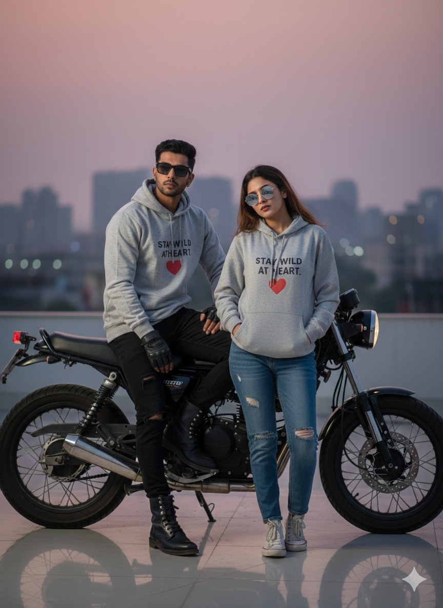 Grey Cotton Hoodie without zipper uni sex   – 300 GSM| S to XXL Available