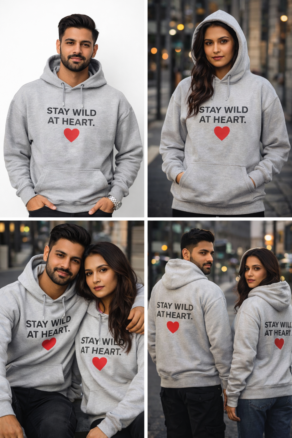Grey Cotton Hoodie without zipper uni sex   – 300 GSM| S to XXL Available