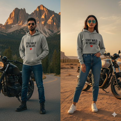 Grey Cotton Hoodie without zipper uni sex   – 300 GSM| S to XXL Available