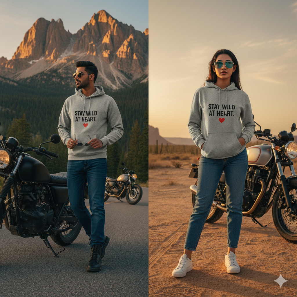 Grey Cotton Hoodie without zipper uni sex   – 300 GSM| S to XXL Available