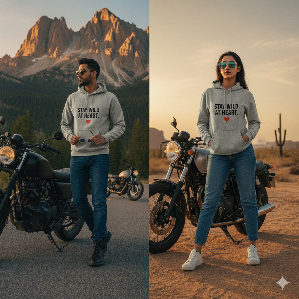 Grey Cotton Hoodie without zipper uni sex   – 300 GSM| S to XXL Available