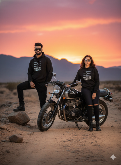 Black Cotton Hoodie without zipper uni sex   – 300 GSM| S to XXL Available