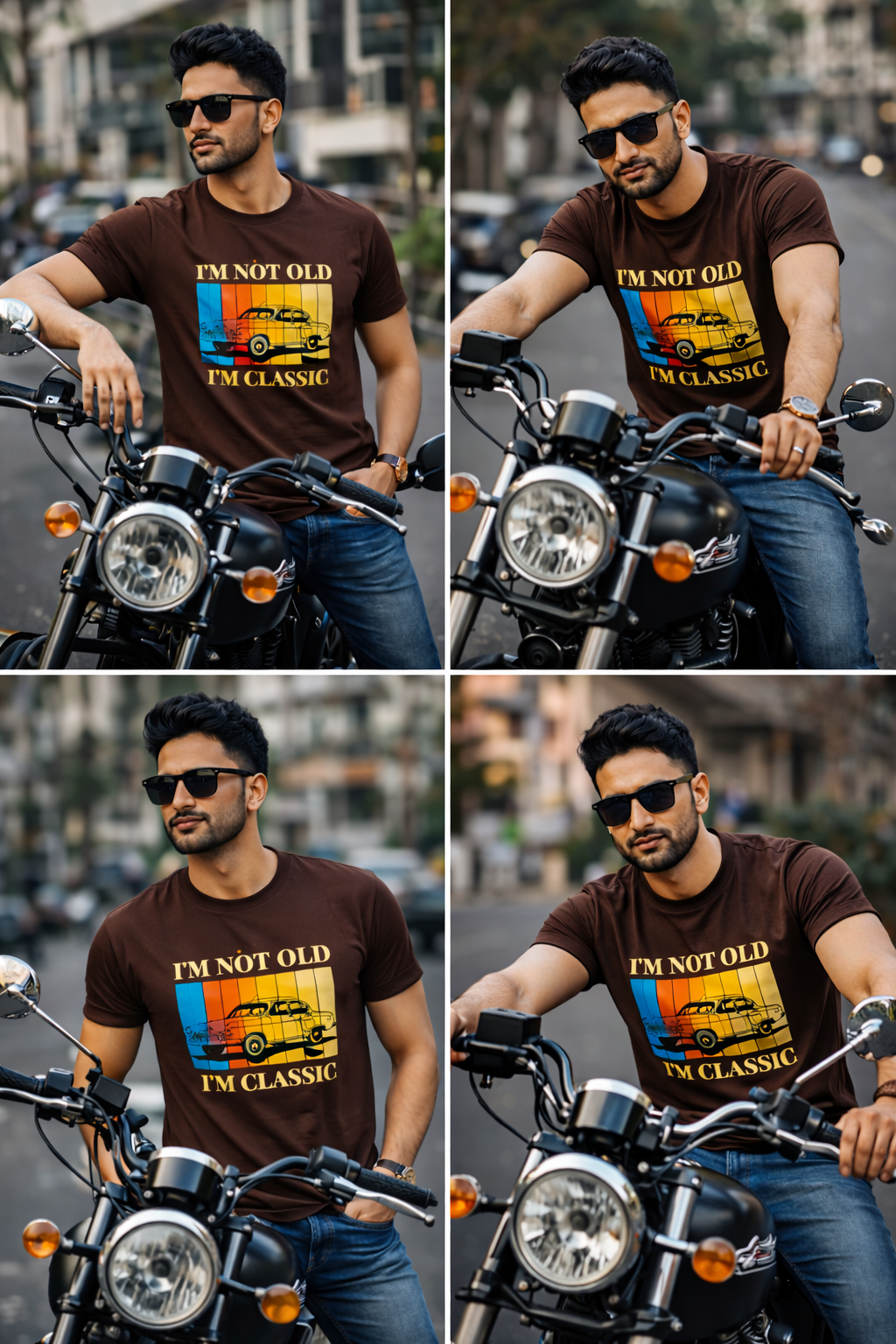 Brown Cotton Round Neck T shirt  – 180 GSM| S to XXL Available