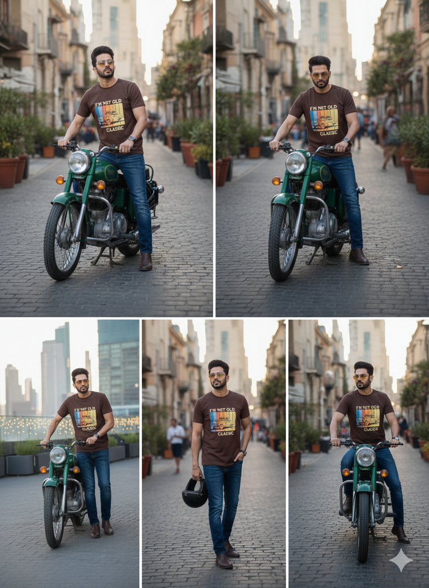 Brown Cotton Round Neck T shirt  – 180 GSM| S to XXL Available