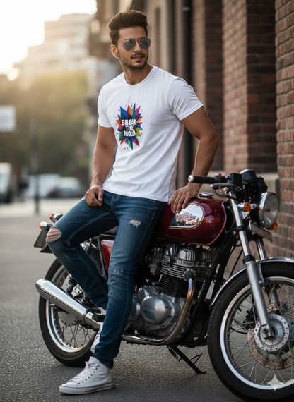 White Cotton Round Neck T shirt  – 180 GSM| S to XXL Available