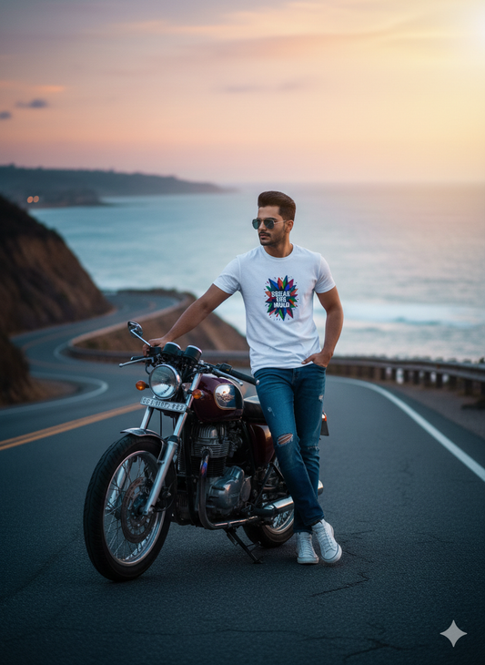 White Cotton Round Neck T shirt  – 180 GSM| S to XXL Available