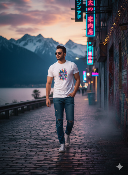 White Cotton Round Neck T shirt  – 180 GSM| S to XXL Available