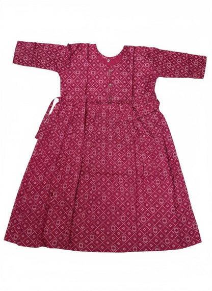 Printed Flared Kurti Collection – Black, Maroon, Indigo & Navy Blue (3XL)