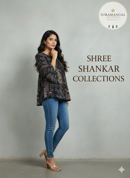 Black Jeans Top – XL Size Available