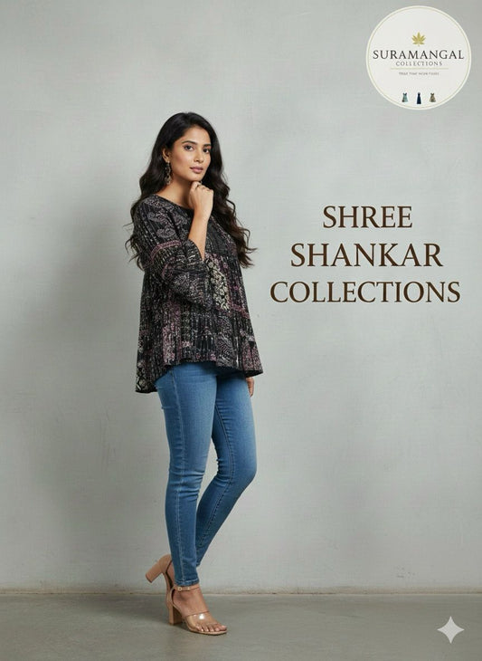 Black Jeans Top – XL Size Available