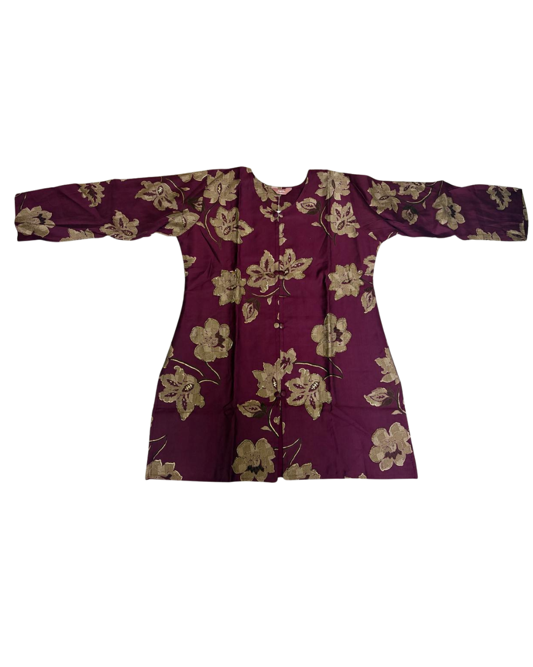 Maroon Blossom Co-ord Set – Graceful Ethnic Charm  - L, M, XXL Sizes Available