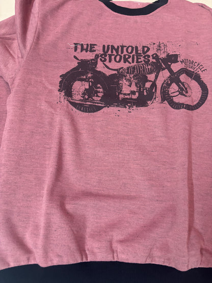 Pink "Motorcycle Stories" Sweatshirt – Adventure in Style