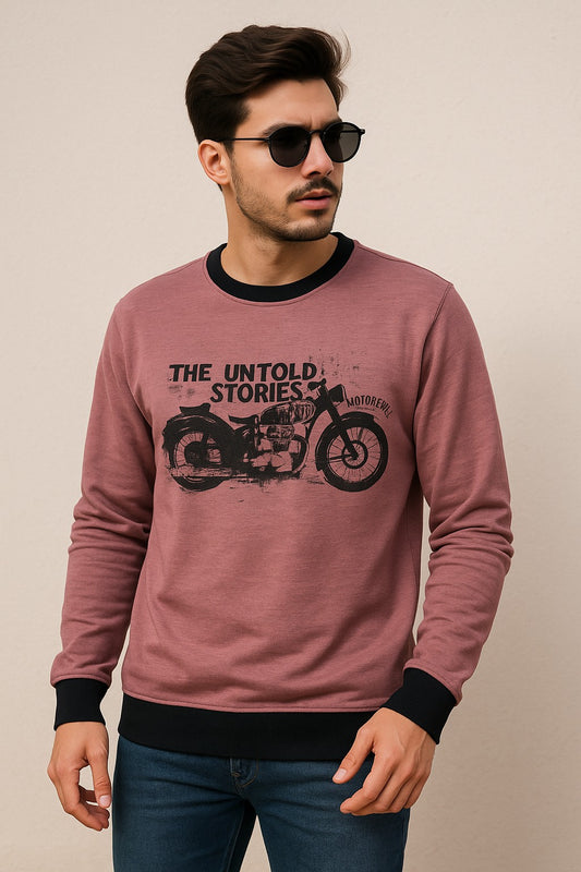 Pink "Motorcycle Stories" Sweatshirt – Adventure in Style