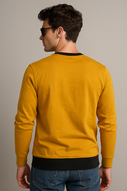 Mustard & Black Motorcycle Graphic T-Shirt – Youth Edition