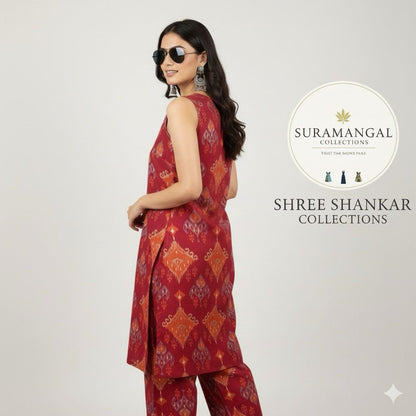 Pink colorCod Set with Matching Hand Cloth – Vibrant Ethnic Charm